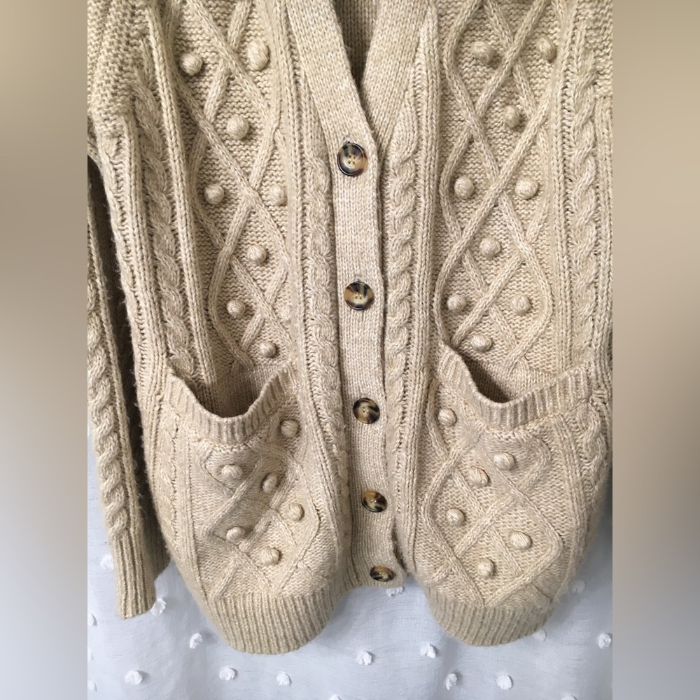Long Pom Pom cardigan - Picture 2 of 2